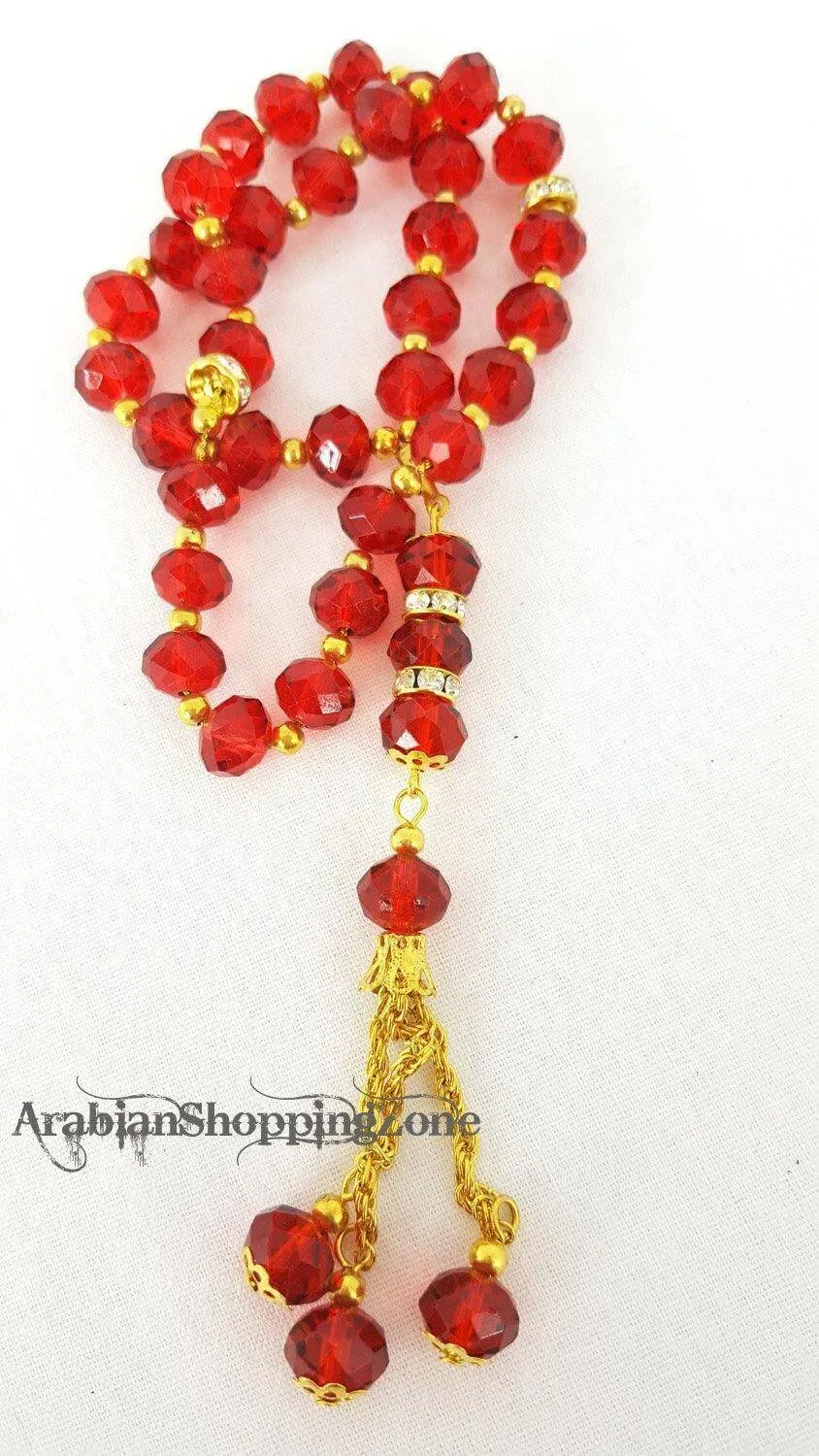 10mm Masbaha Crystal Prayer Beads 33