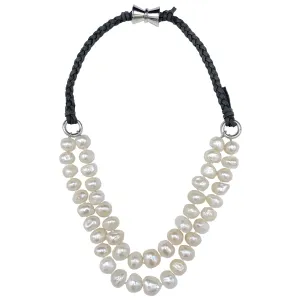 118-01-07 | SHORT BOMBAY NECKLACE (WHITE/GRAY)