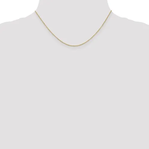 14k Yellow Gold Solid 1.2mm Cable Chain w/ Lobster Clasp - Various Lengths
