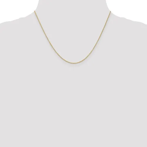 14k Yellow Gold Solid 1.2mm Cable Chain w/ Lobster Clasp - Various Lengths