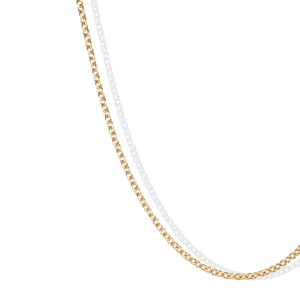 18K Gold Medium Weight Cable Chain in 18"