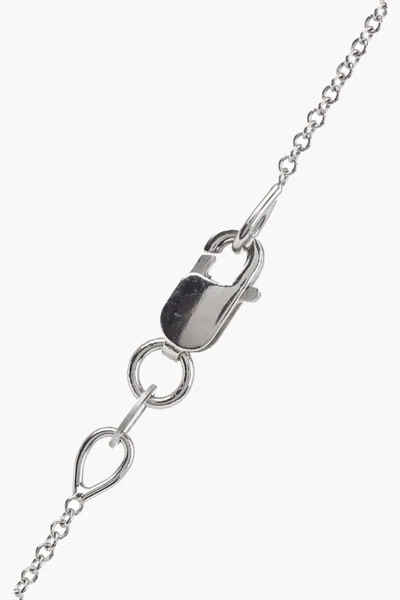 18K White Gold Chain 45cm