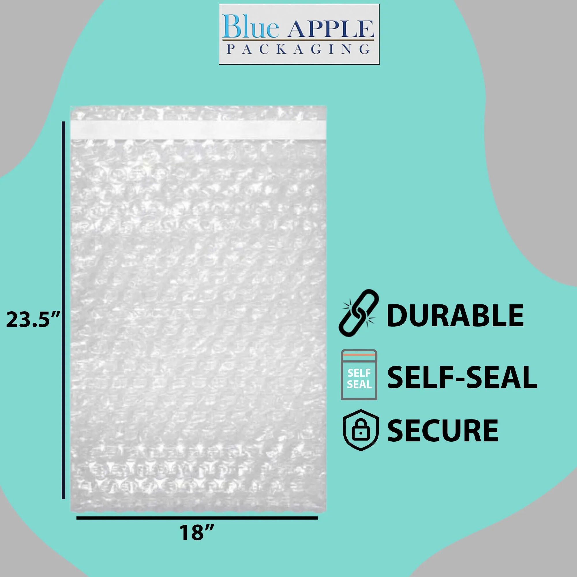 18X23.5 inches Bubble Wrap Bags Self seal pouches Shipping Supplies