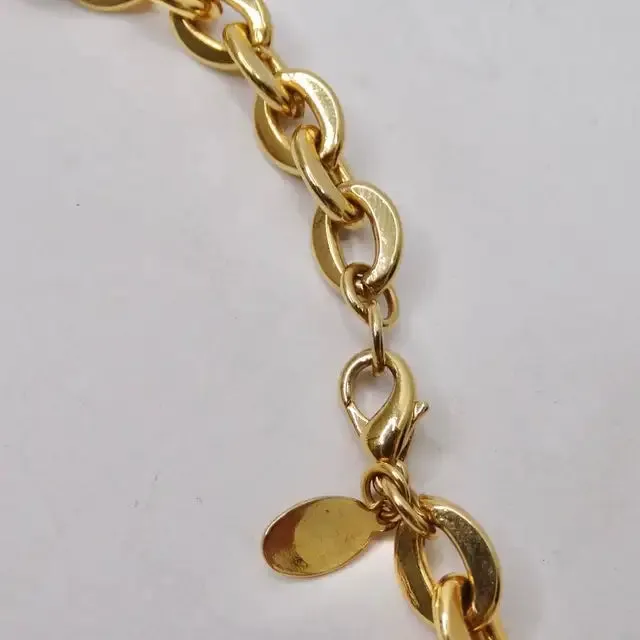 1980s Gold Plated Faux Pearl Tassel Necklace