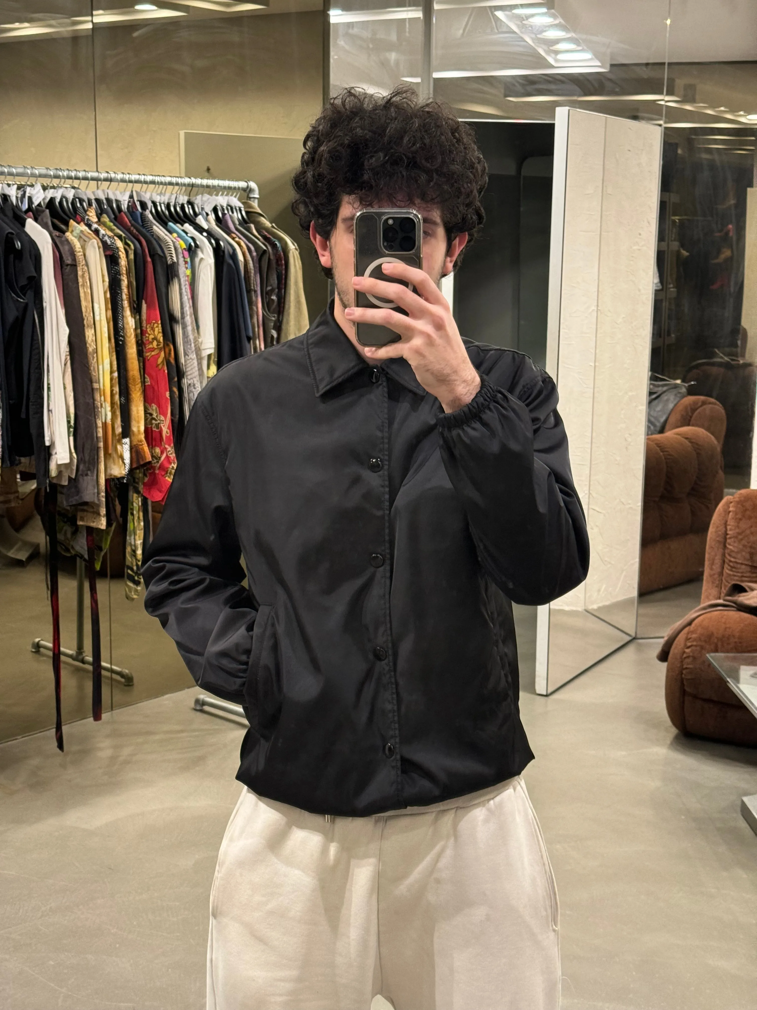 2020s Prada nylon jacket with adjustable hem