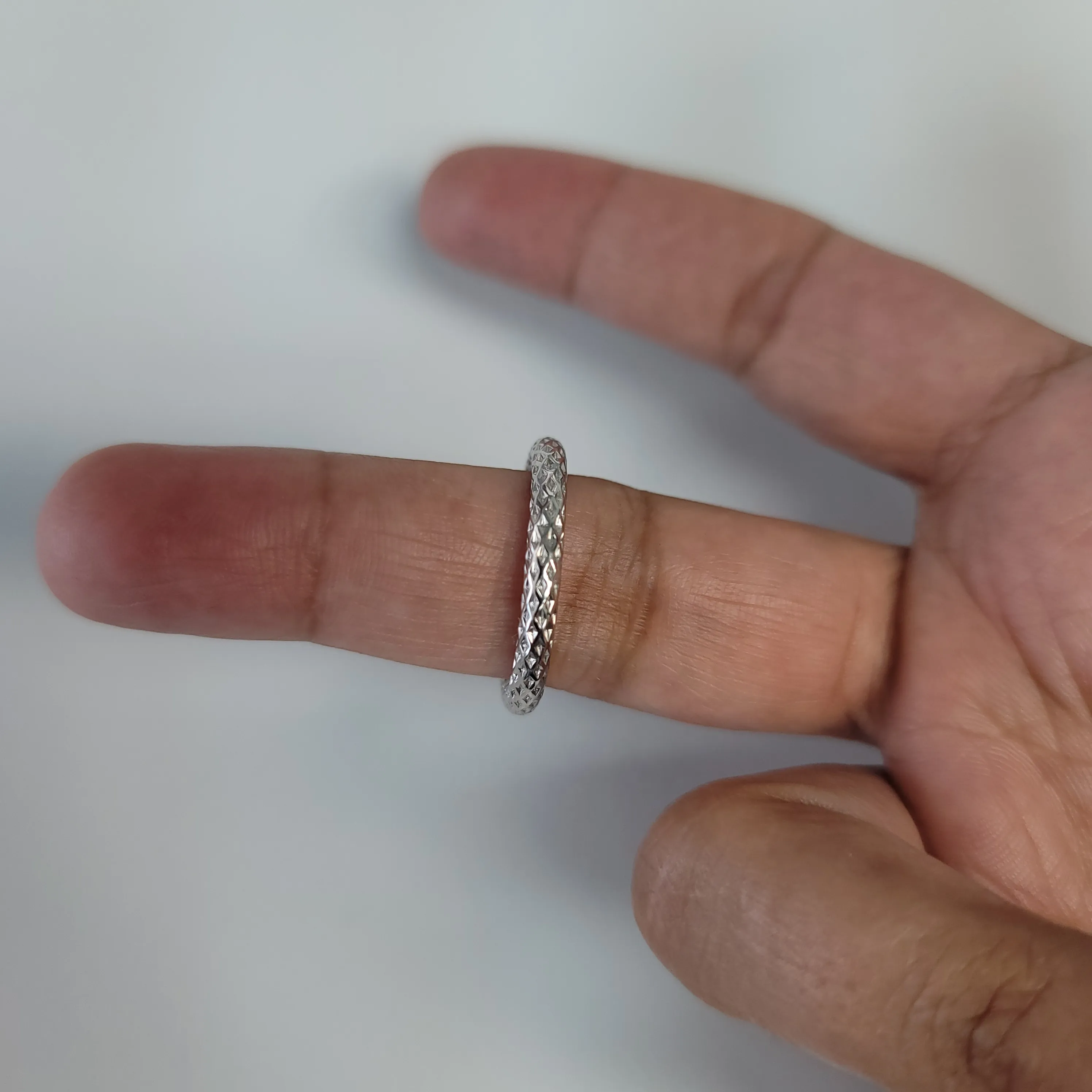 25mm Diamond Cut White Gold Hoops 14k White Gold