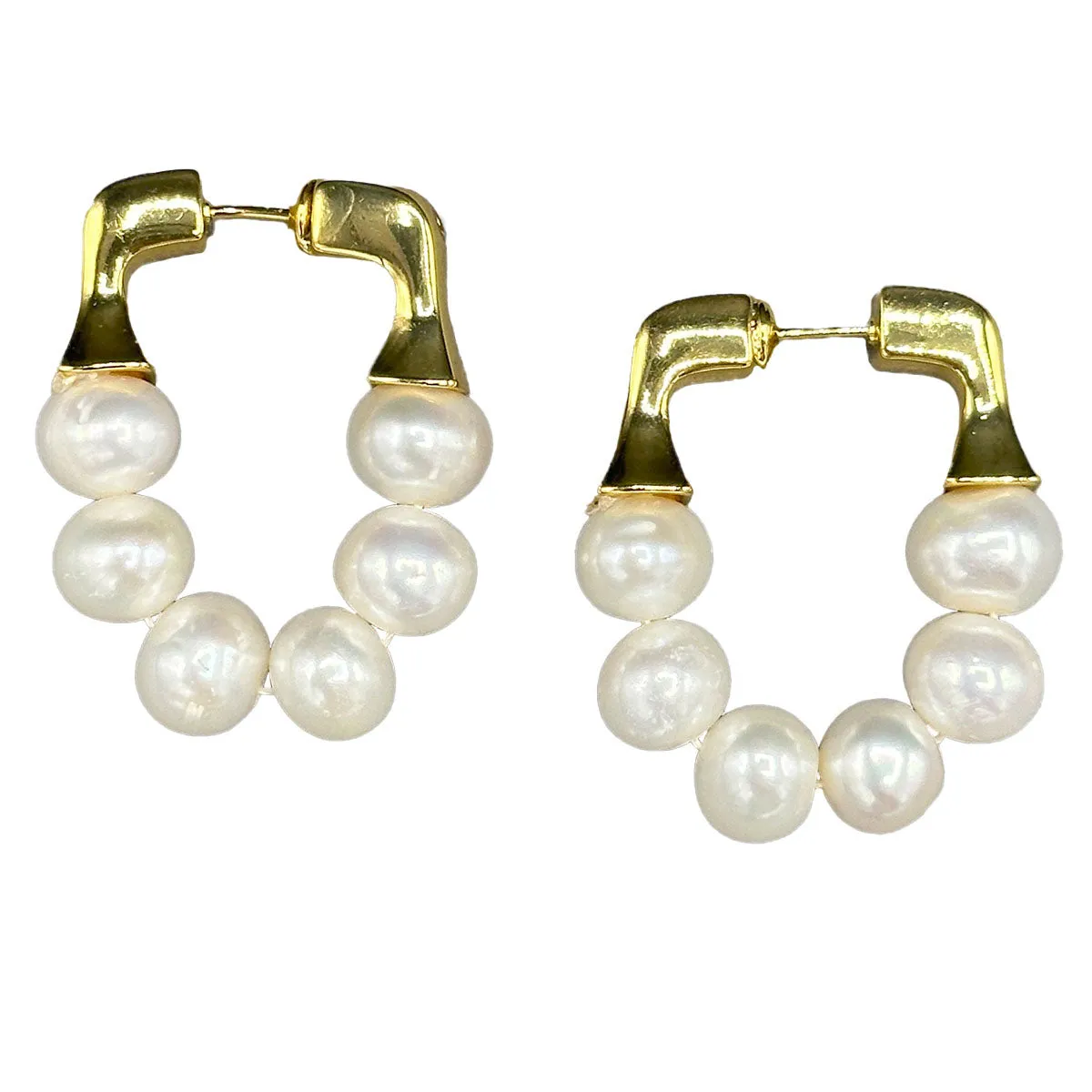 348-01-G | CONTEMPORARY HOOPS ON GOLD