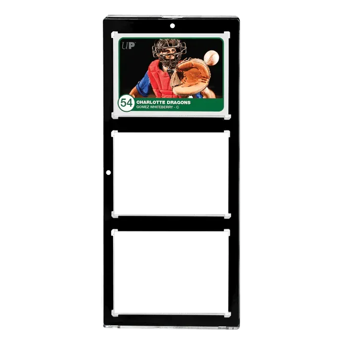 35PT 3-Card Black Border UV ONE-TOUCH Magnetic Holder