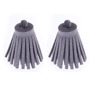 3CM Fiber Tassel Artificial Leather Tassel Fringe Tassels cute fat tassel DIY jewelry Accessories Pendent Charms Findings gray 10pcs