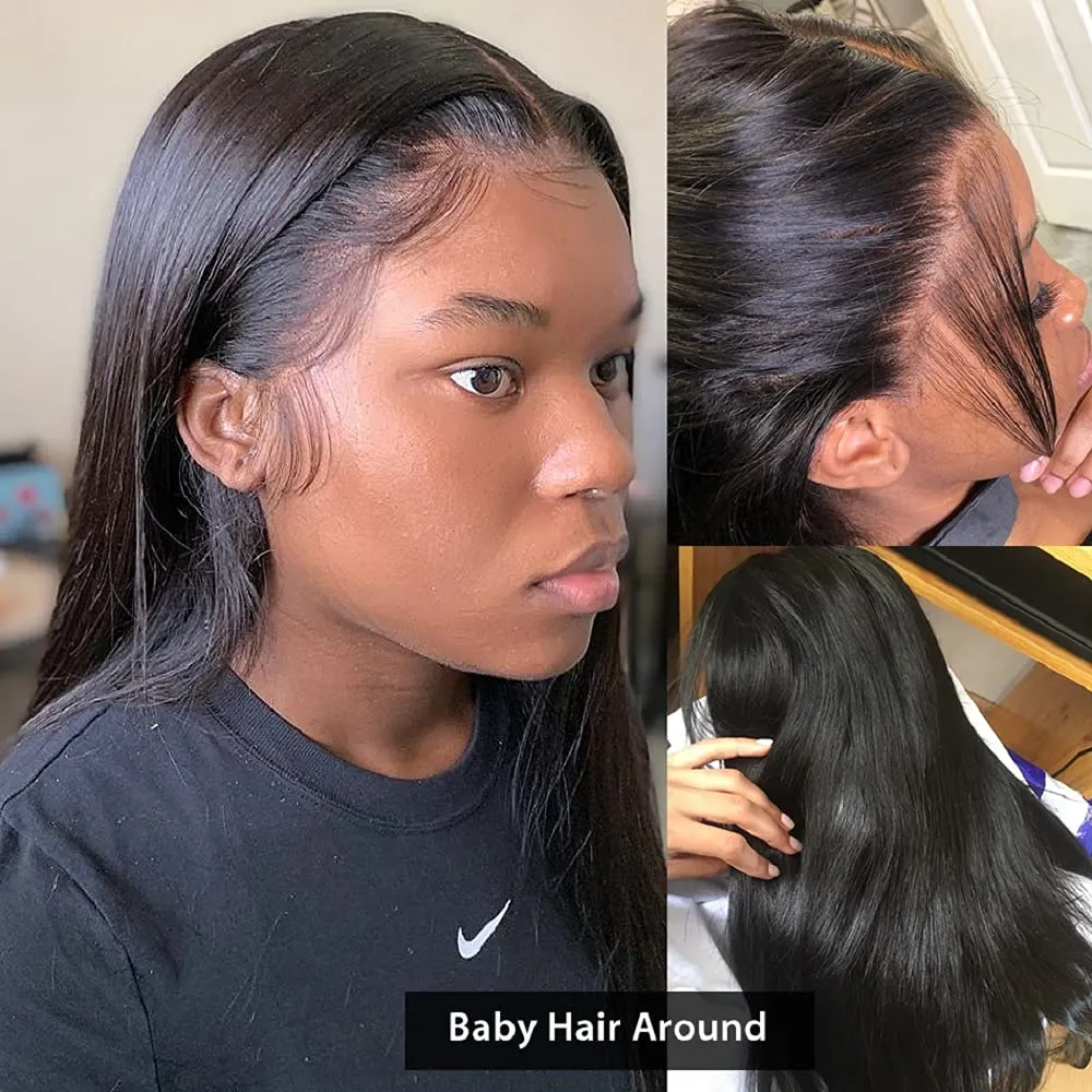 6x6 HD Lace Closure Wigs Straight Hair Wigs  Natural Color MYLOCKME