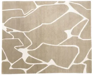 8' x 10' Cool Neutral Abstract Rug
