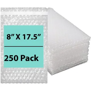 8X17.5 inches Bubble Wrap Bags Self seal pouches Shipping Supplies