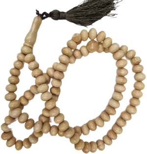 99 Beads Wooden Effect Tasbih - Brown