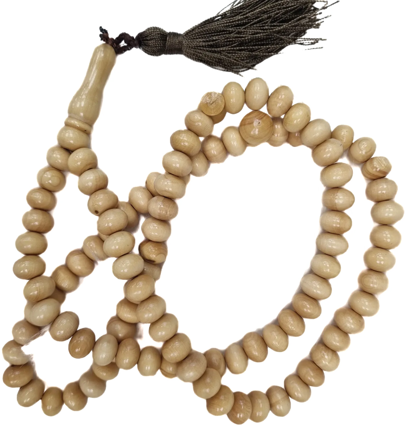 99 Beads Wooden Effect Tasbih - Brown