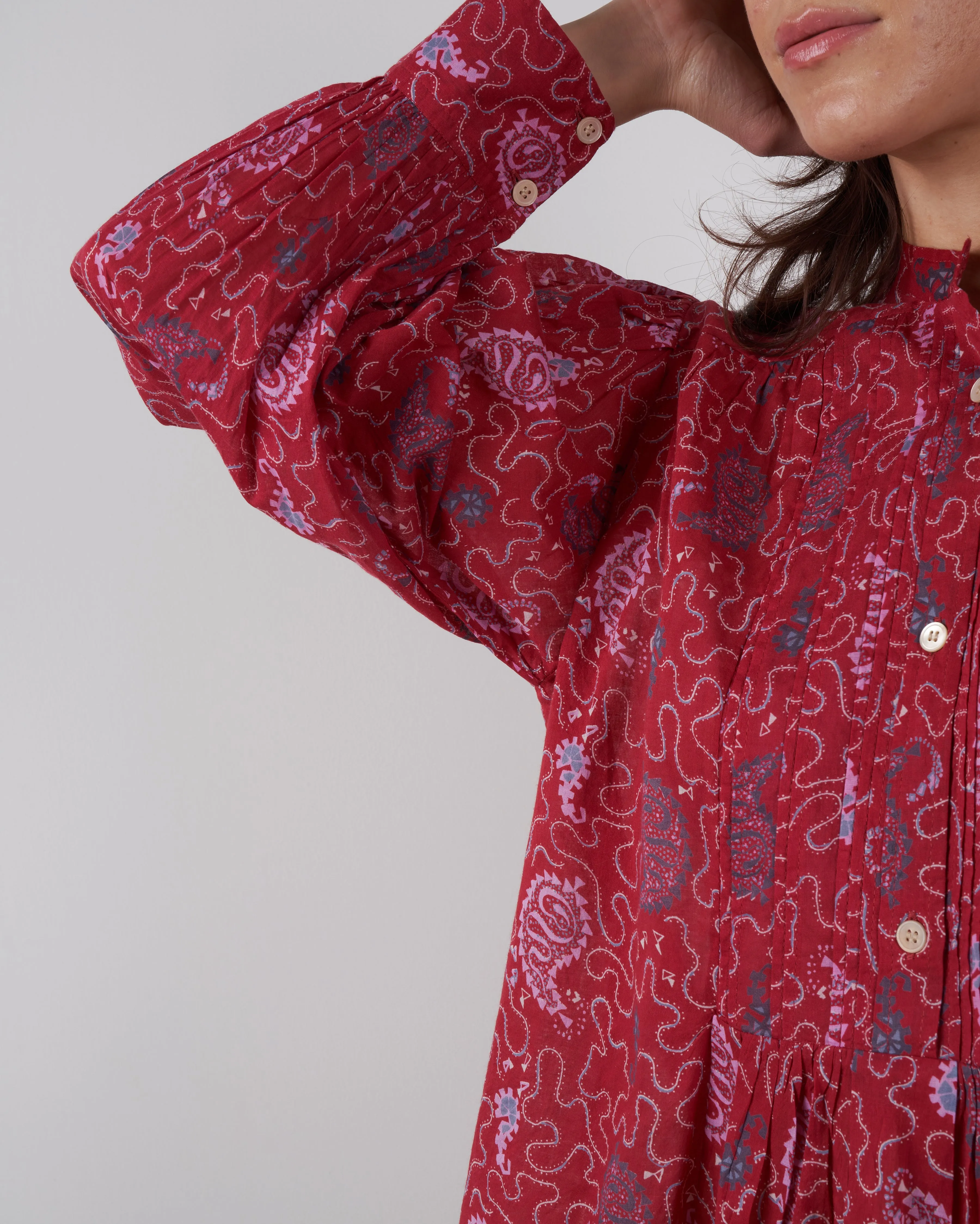 adigra shirt - red