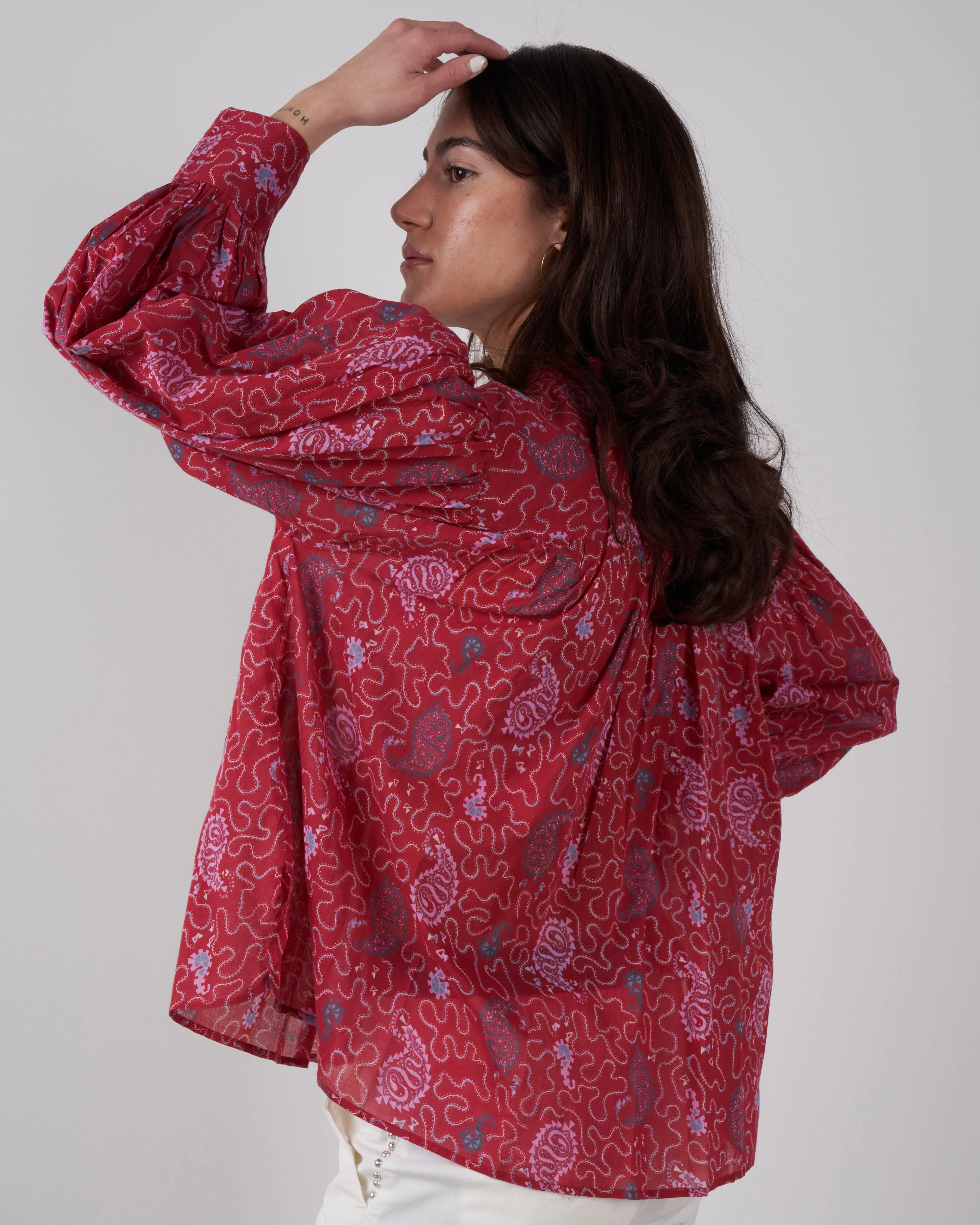 adigra shirt - red
