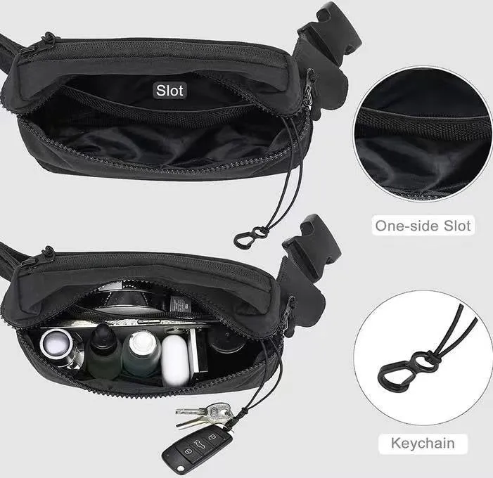 Adventurer Nylon Sling Crossbody Belt Bum Fanny Waist Bag