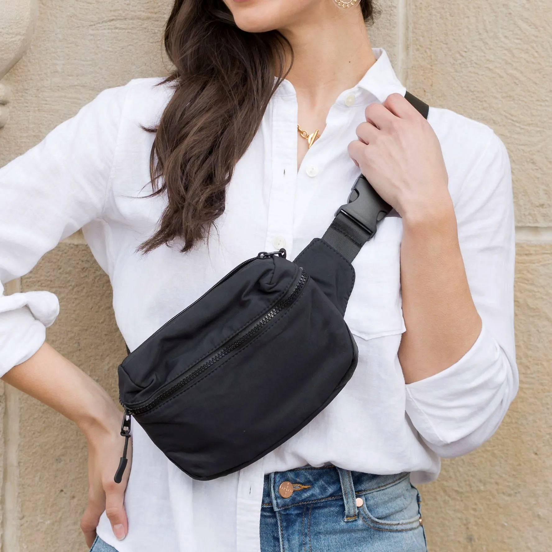 Adventurer Nylon Sling Crossbody Belt Bum Fanny Waist Bag