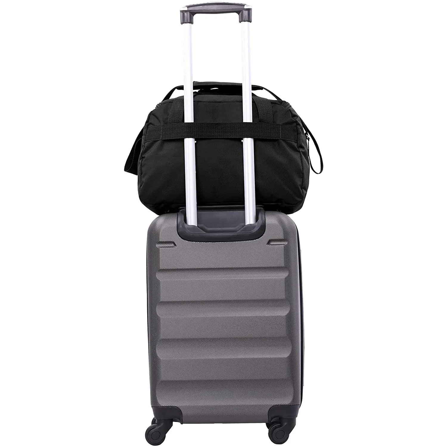 Aerolite (40x20x25cm) New and Improved 2024 Ryanair Maximum Size Holdall Cabin Luggage Under Seat Flight Holdall Bag (x2 Set)