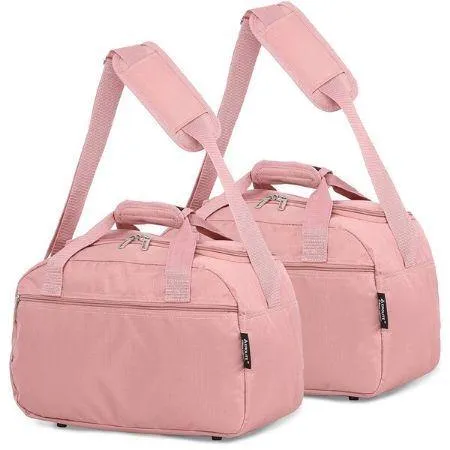 Aerolite (40x20x25cm) New and Improved 2024 Ryanair Maximum Size Holdall Cabin Luggage Under Seat Flight Holdall Bag (x2 Set)