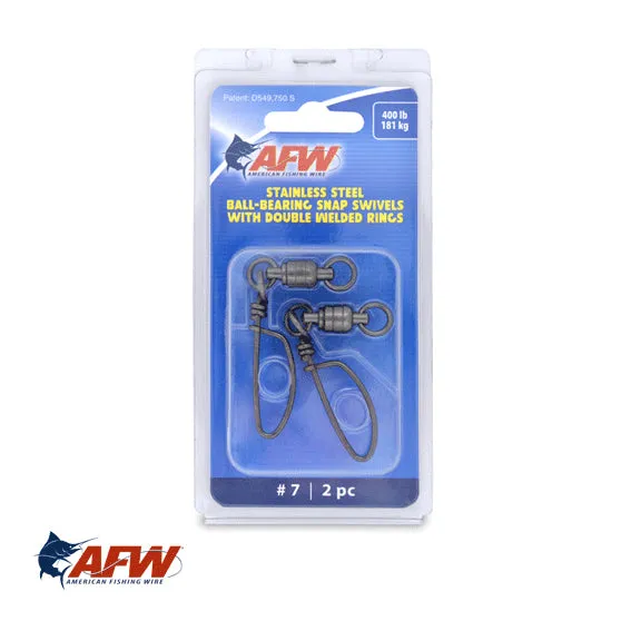 AFW Stainless Steel Ball Bearing Snap Swivel