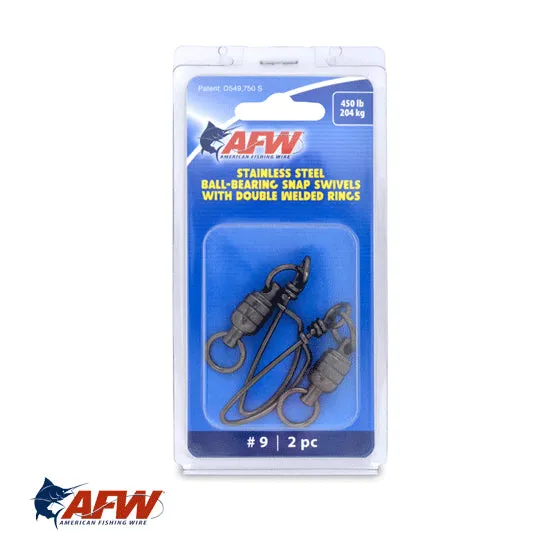 AFW Stainless Steel Ball Bearing Snap Swivel