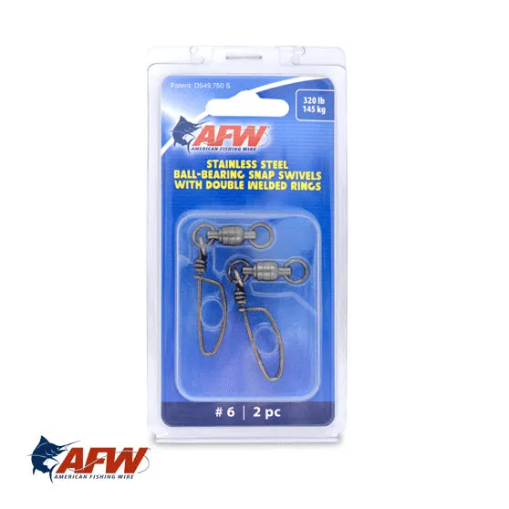 AFW Stainless Steel Ball Bearing Snap Swivel