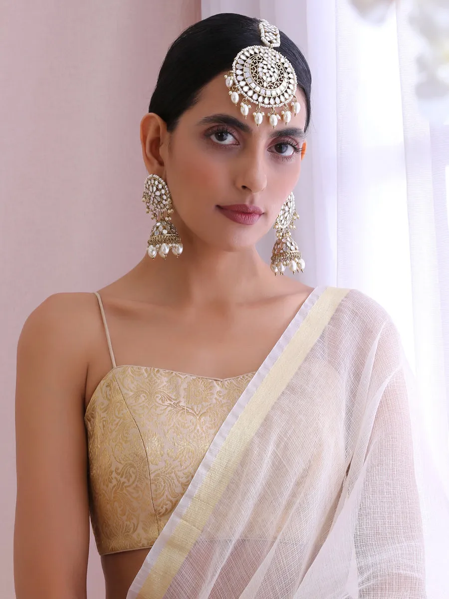 Aisha Mirror Earrings & Tikka