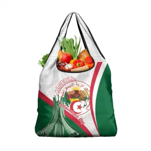 Algeria Independence Day Grocery Bag Coat Of Arms With Maqam Echahid LT15