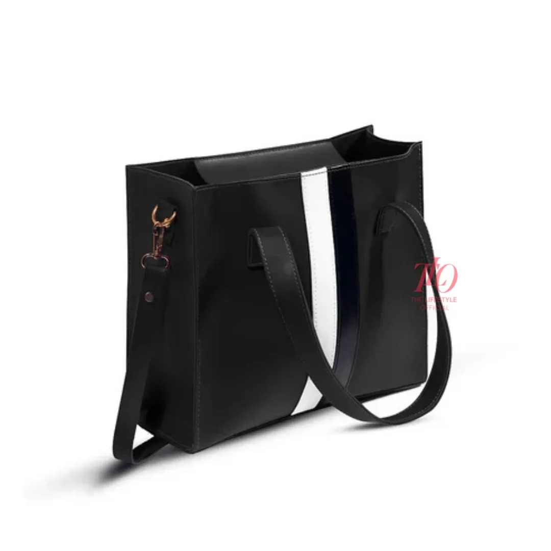 Allure 3 Pcs Black Tote Bag
