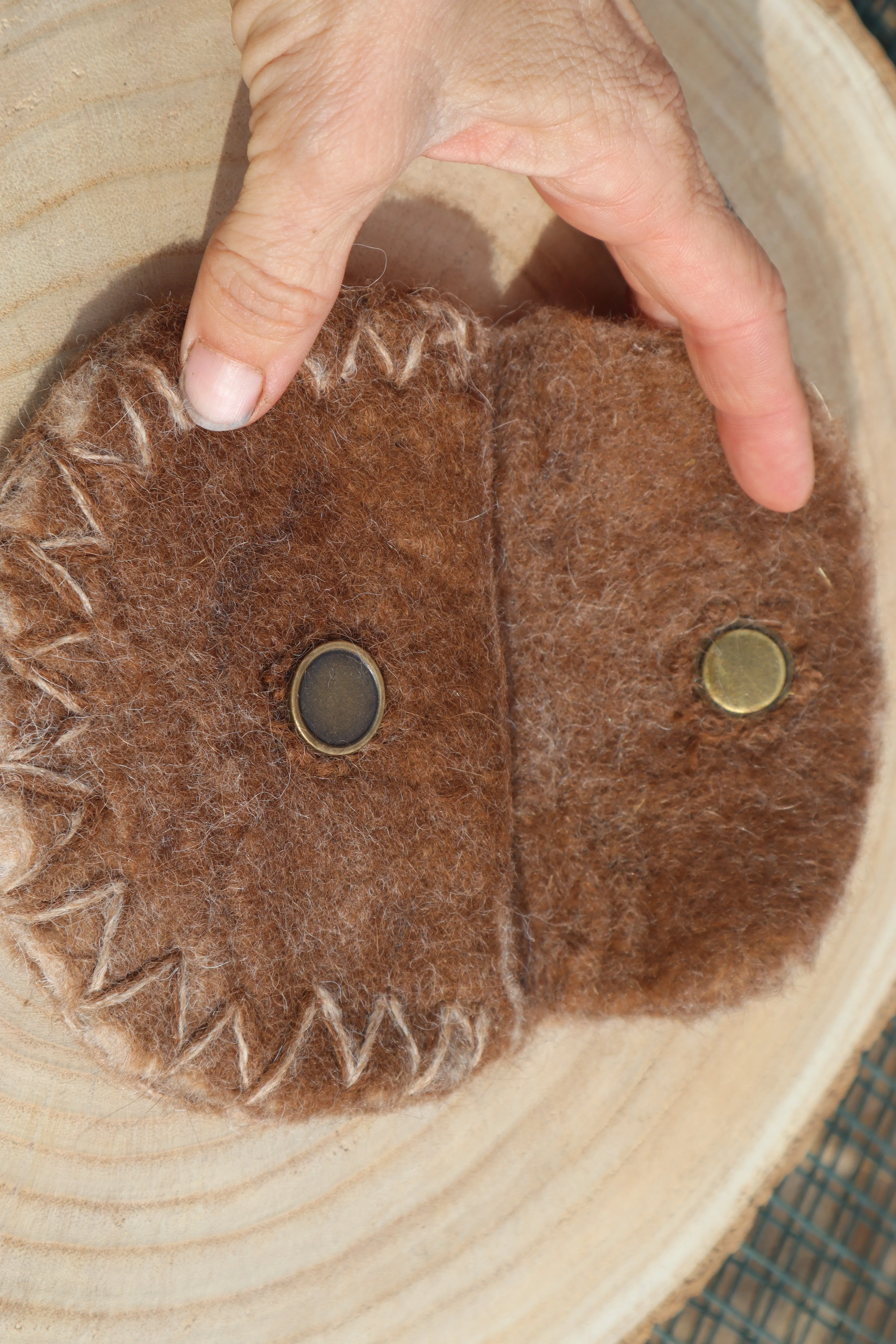 Alpaca Change Purse - Wool Wallet