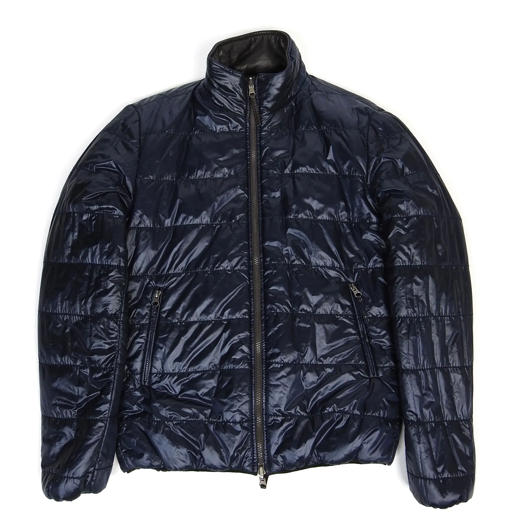 Altea Reversible Quilted Leather Jacket Size 48
