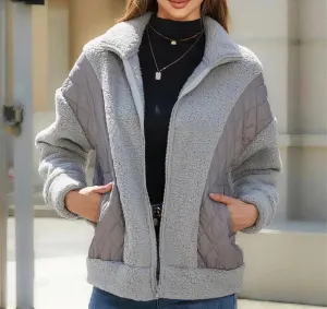 Amelia - Stilvolle Lässige Herbst Patchwork-Jacke für Damen