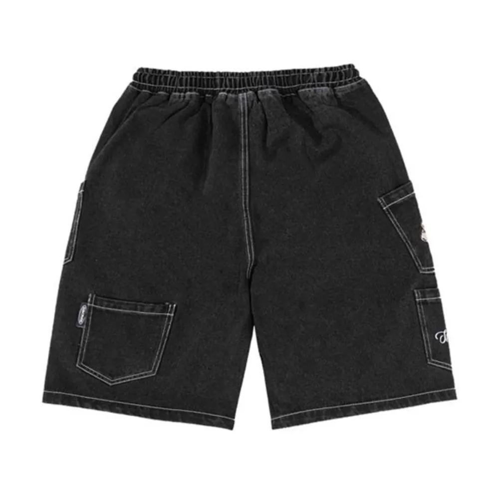 American Poker Letter Embroidered Shorts