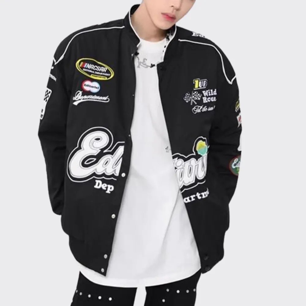 American Street Alphabet Biker Jacket
