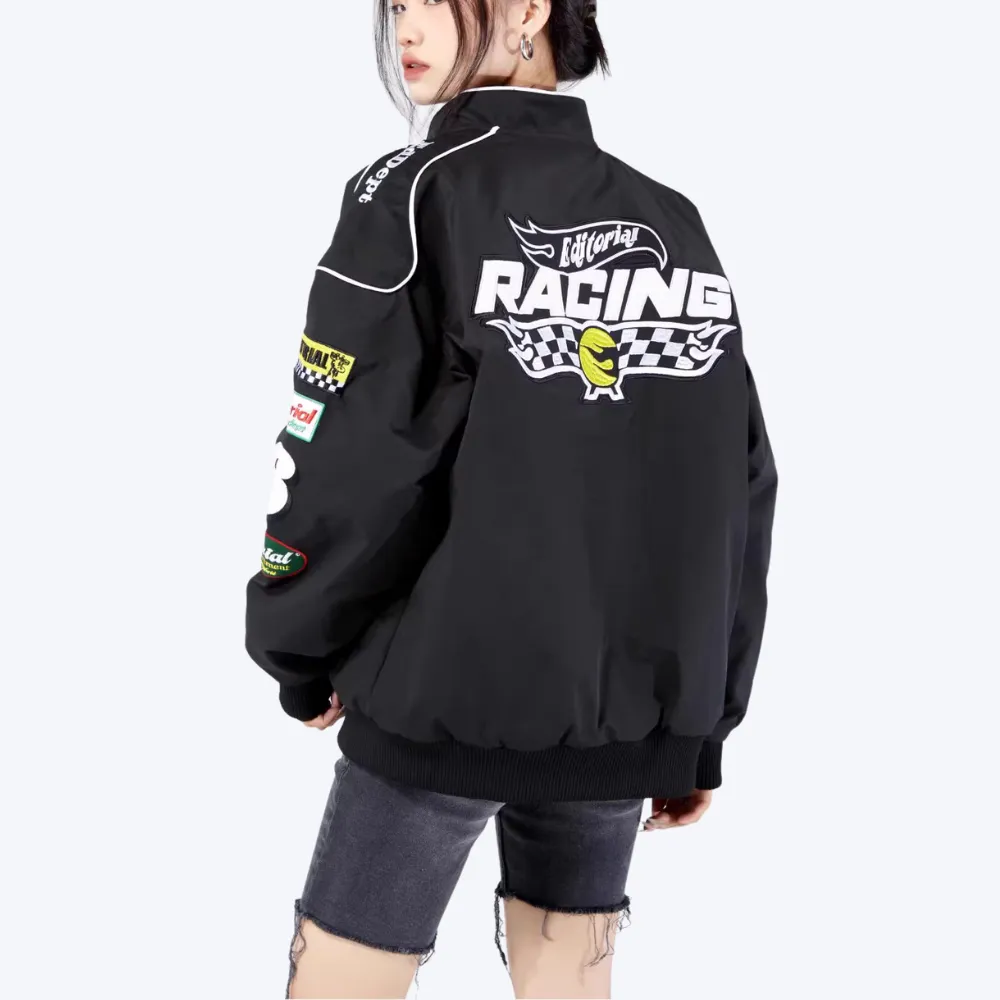 American Street Alphabet Biker Jacket