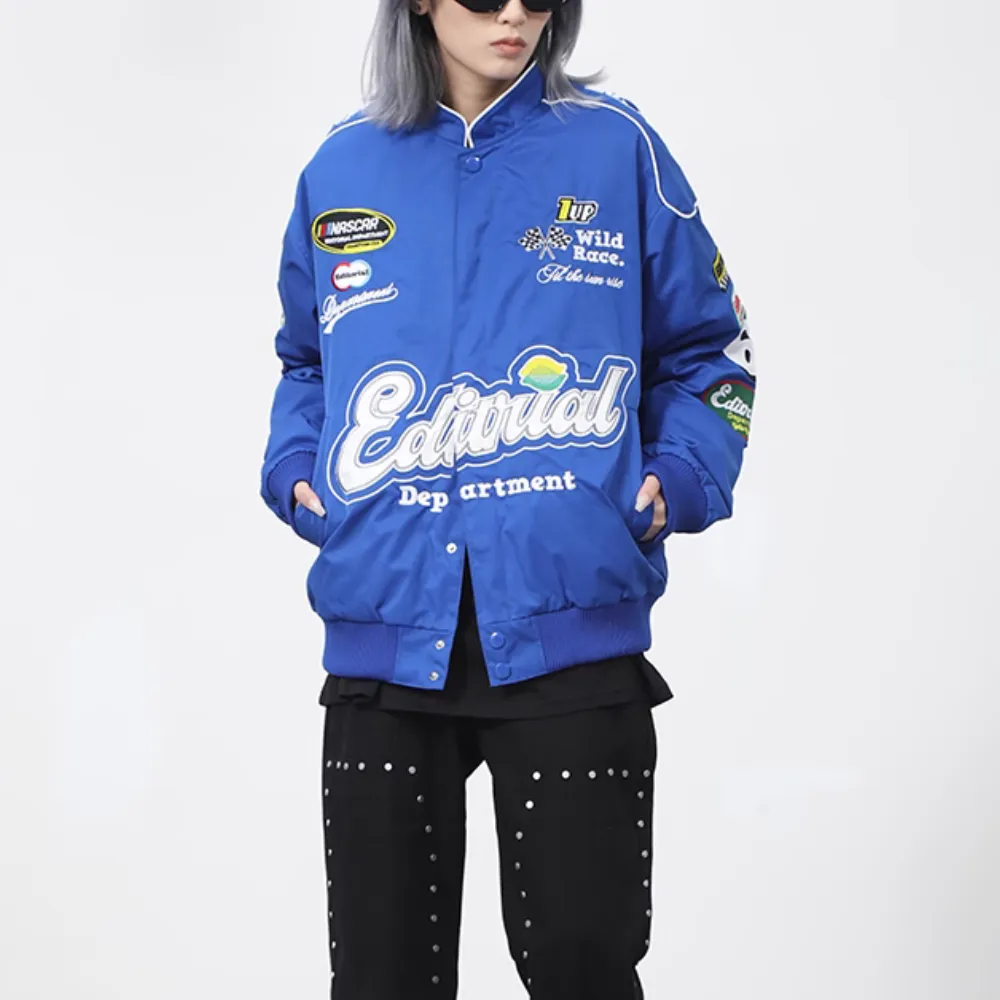 American Street Alphabet Biker Jacket