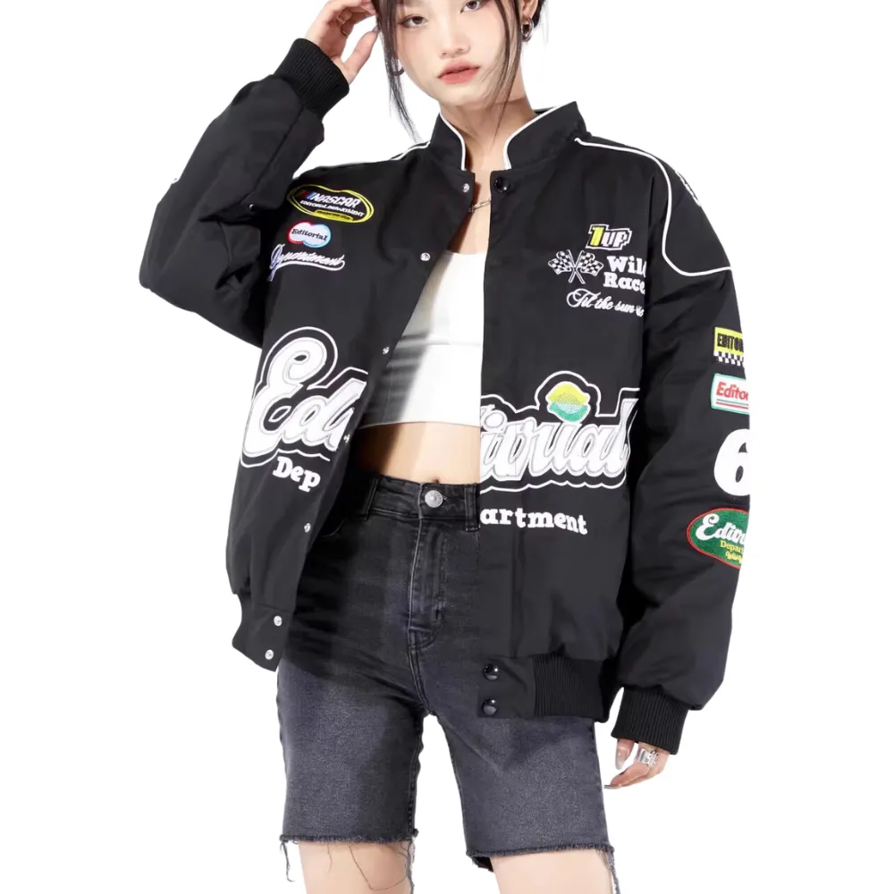 American Street Alphabet Biker Jacket