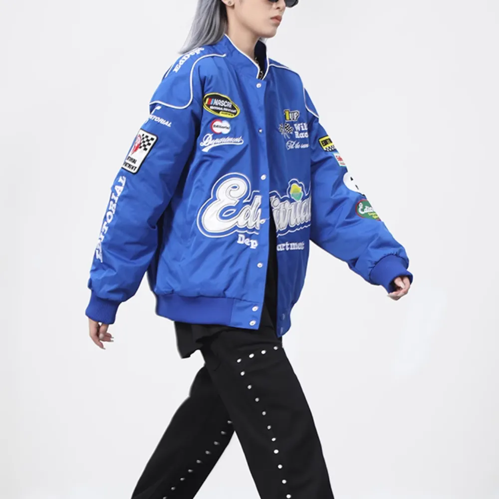 American Street Alphabet Biker Jacket