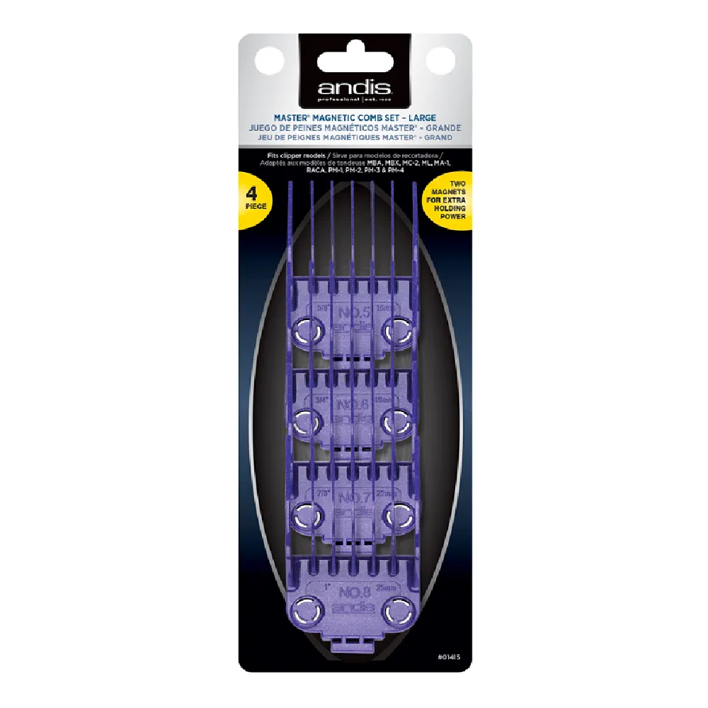 ANDIS - Master Dual Magnet Large 4-Comb Set