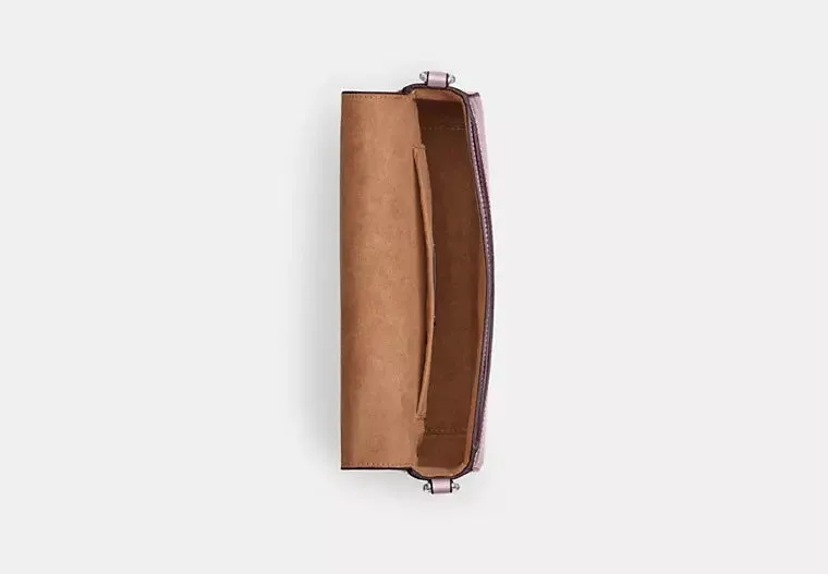 Andrea Shoulder Bag Metallic Pink Coach