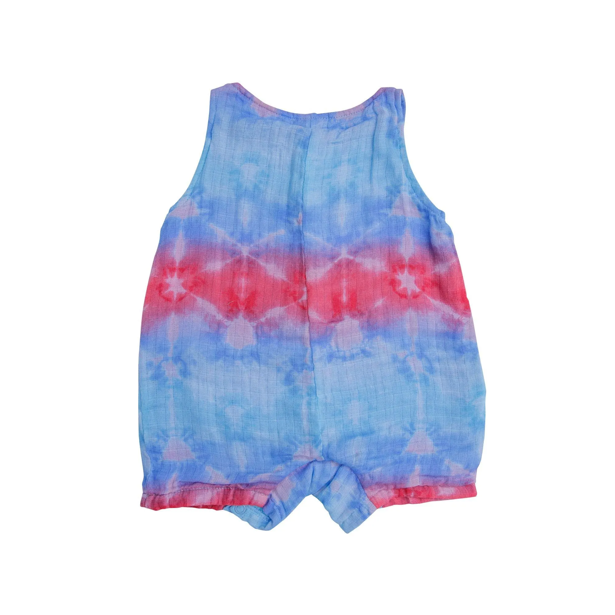 Angel Dear Multi Shibori Muslin Shortie Romper
