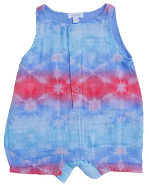 Angel Dear Multi Shibori Muslin Shortie Romper