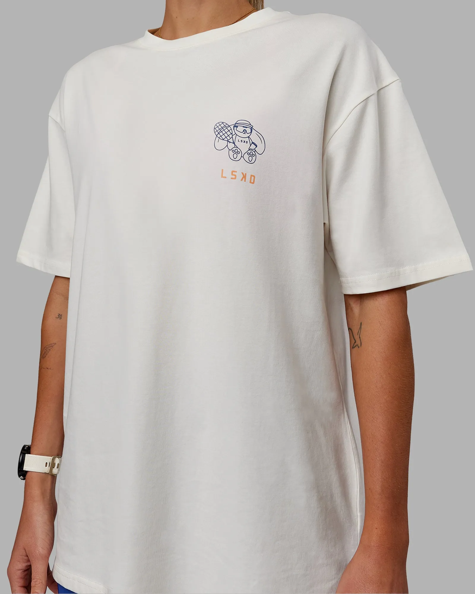 Appreciate the Small Things FLXCotton Oversized Tee - Off White-Cantaloupe