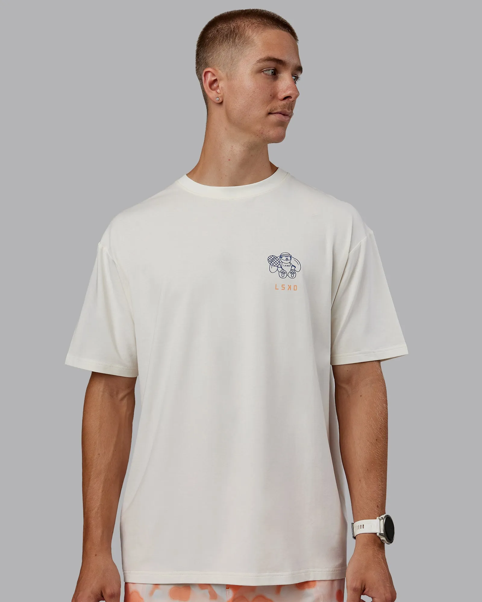 Appreciate the Small Things FLXCotton Oversized Tee - Off White-Cantaloupe