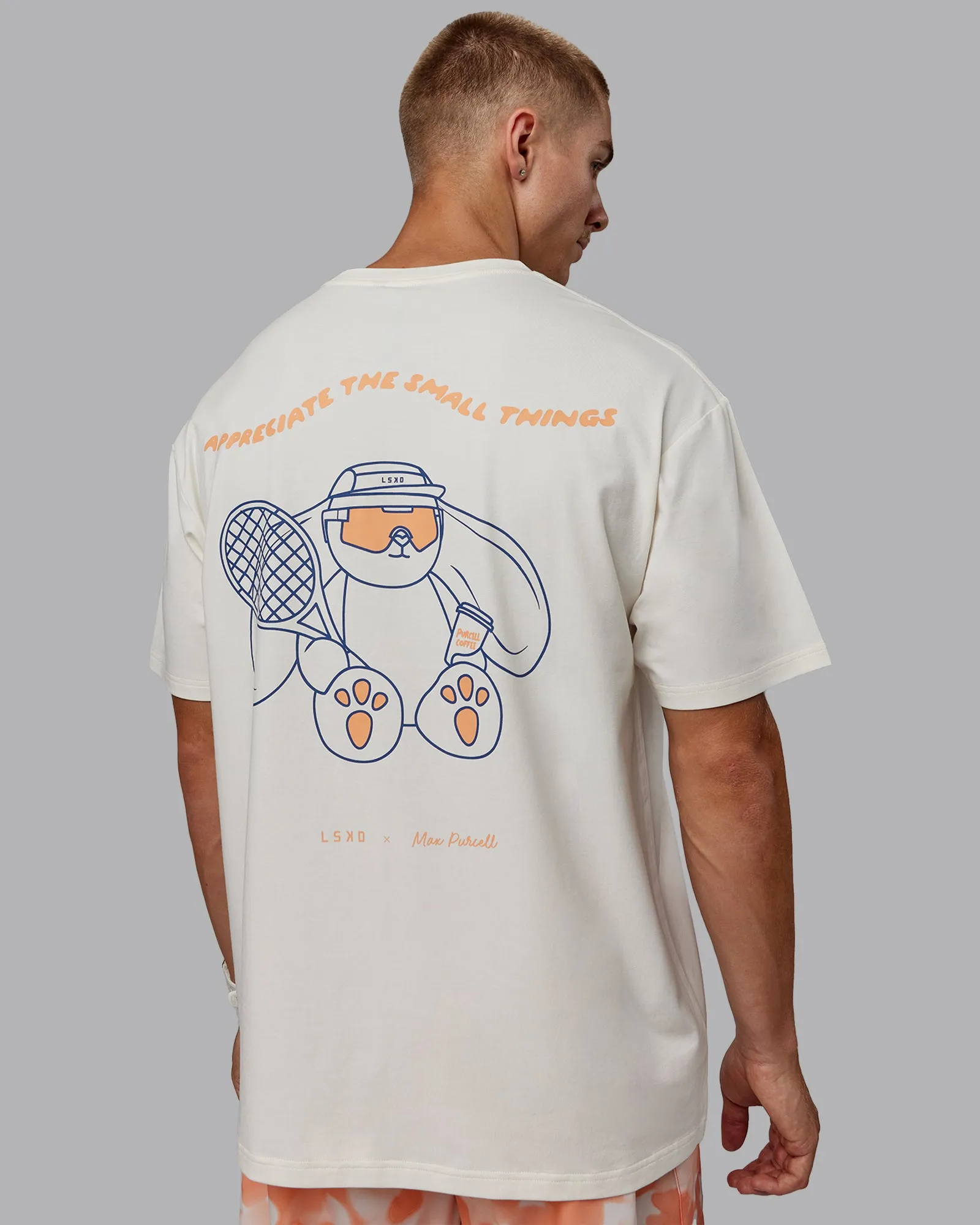 Appreciate the Small Things FLXCotton Oversized Tee - Off White-Cantaloupe
