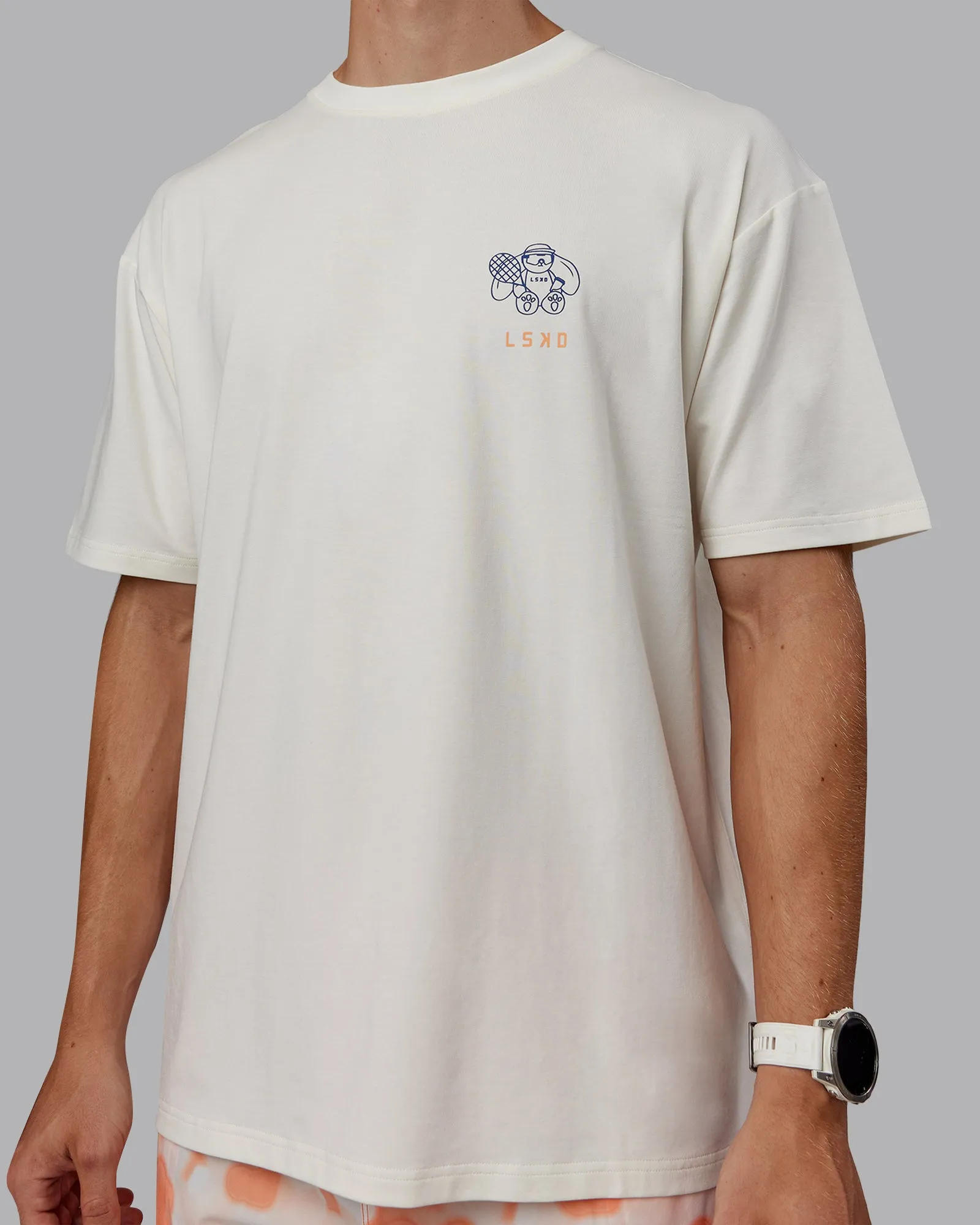 Appreciate the Small Things FLXCotton Oversized Tee - Off White-Cantaloupe