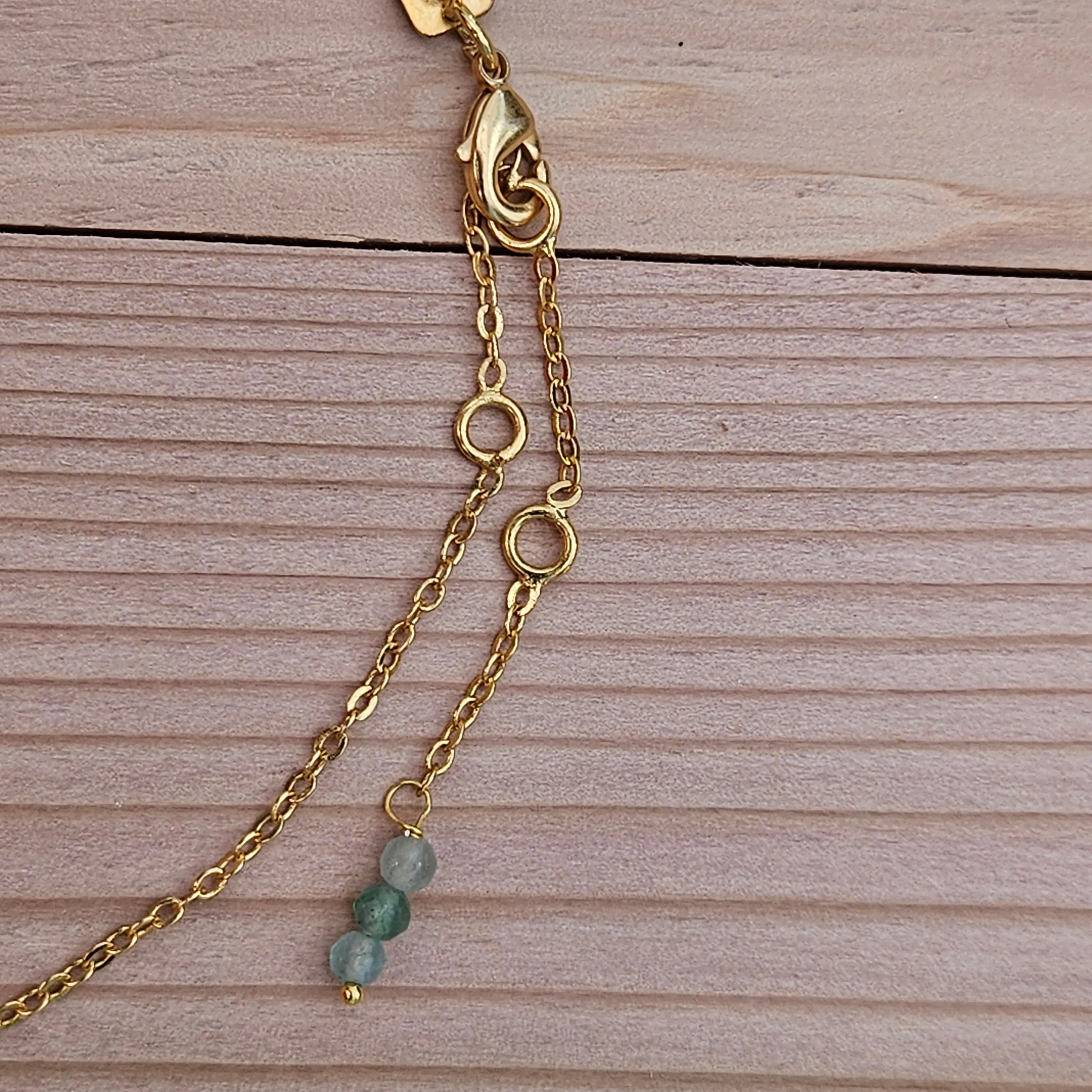 Aqua Chalcedony Natural Nomad Necklace