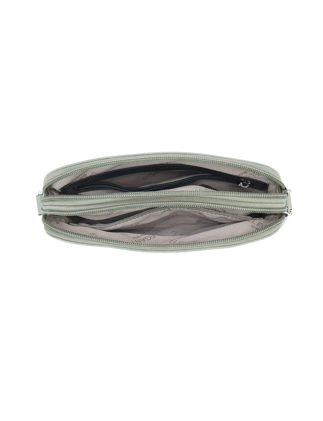 ASHLEY LEATHER BAG WEBBING STRAP- E1-0838-DESERT-SAGE