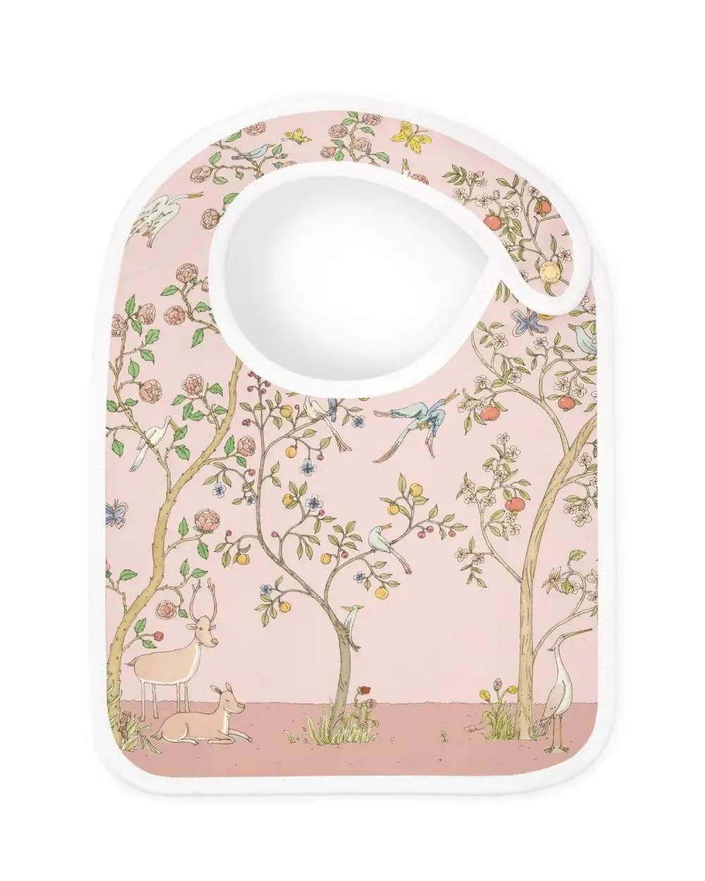 Atelier Choux Paris Organic Cotton Carrés & Bib Gift Set, In Bloom Pink